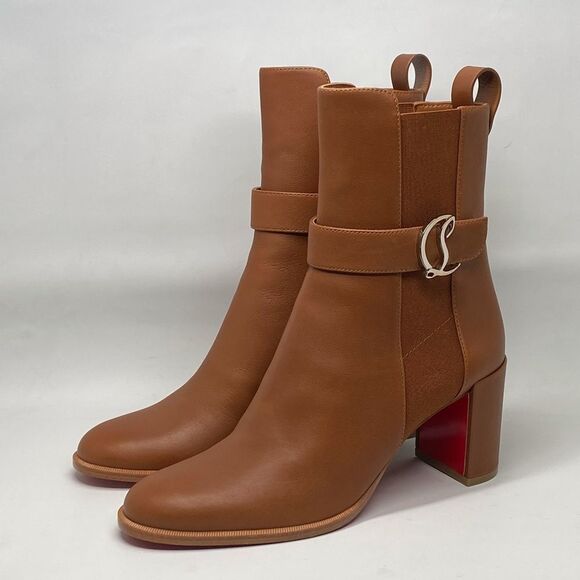 Christian Louboutin Leather 70 Chelsea Booties size 39.5 - Picture 5 of 15
